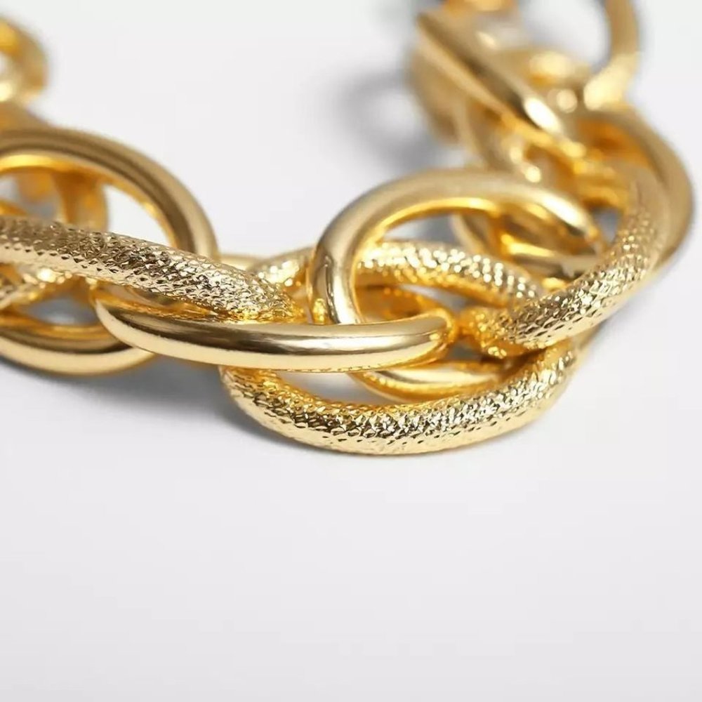 *New Boho chunky bangle gold Bracelet - Picture 2 of 6